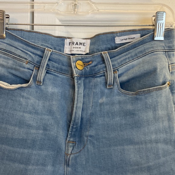 Frame denim le high straight Sz 28 tye dye denim - Picture 4 of 7